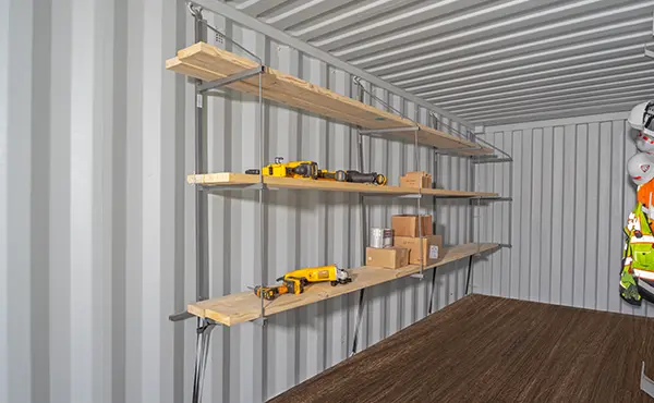 Shipping Container Shelving Brackets