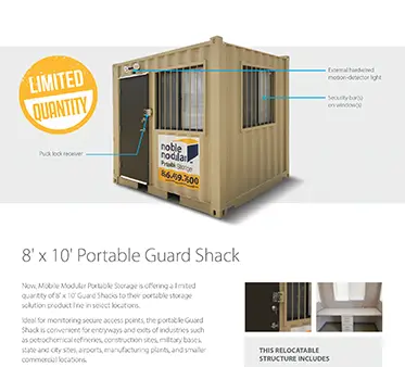 10' Office Guard Shack