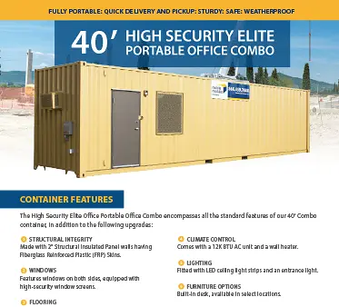 40' Elite Office & Storage Combo