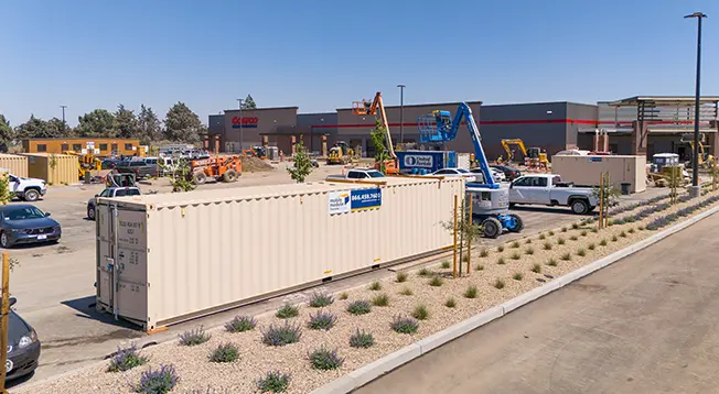 On-Site Shipping Containers for Construction