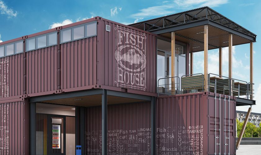 Shipping Container Restaurant - OnsiteStorage