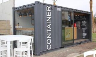 A New 10ft Shipping Container converted into a Mobile Coffee Shop